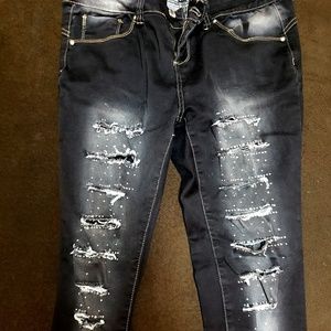 Sizzle size 16 jeans bedazzled
